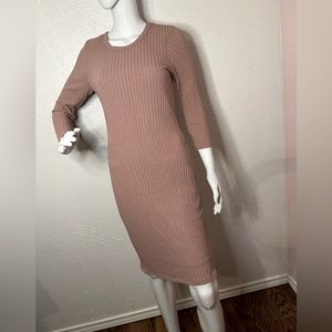 Pink casual soft dress